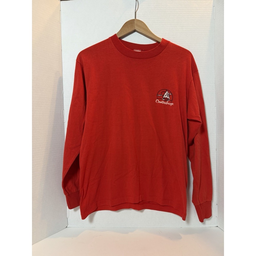 VTG‎ 70s 80s HEF-T L/S Shirt Men Large Centrifuge Science Lab Made In USA 129